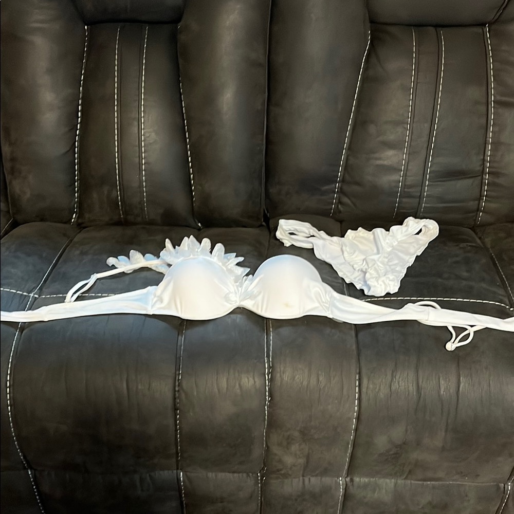 Fashion Nova White Bikini Set